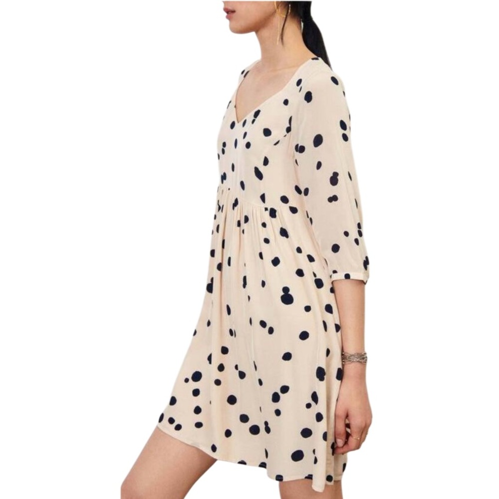 Ba&sh Dalia Polk A Dot Babydoll Dress